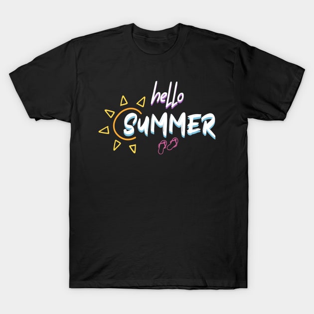 goodbye school hello summer vibes T-Shirt by Ras-man93